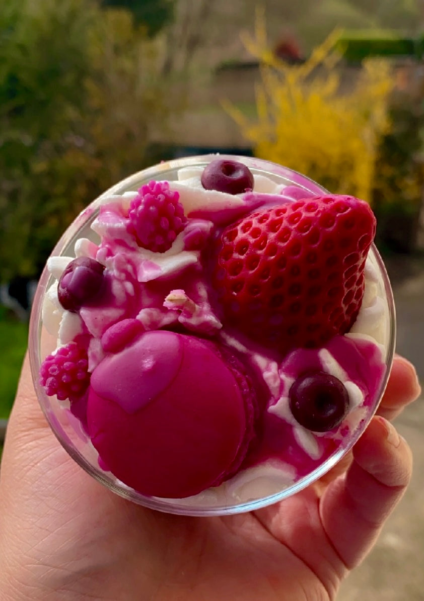 Bougie gourmande Fruits Rouges