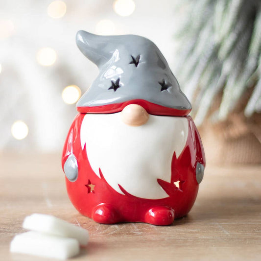 Brûleur à mazout Gonk de Noël rouge et gris