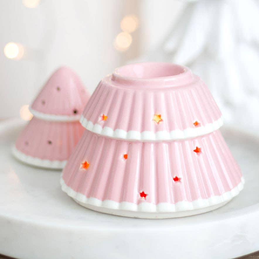 Brûleur à mazout pour sapin de Noël rose