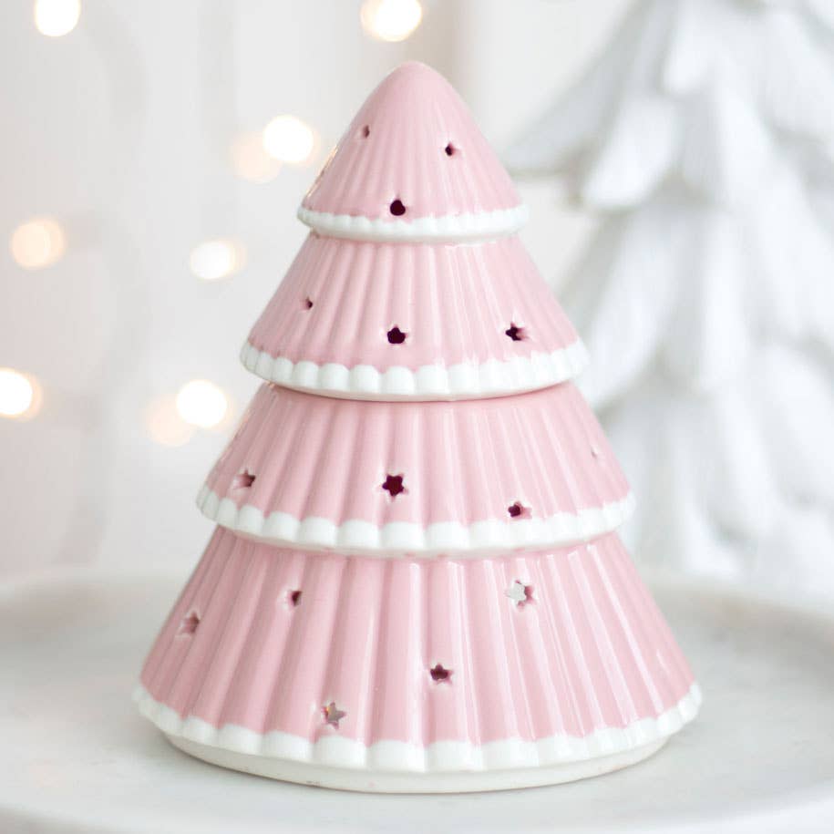 Brûleur à mazout pour sapin de Noël rose