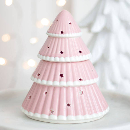 Brûleur à mazout pour sapin de Noël rose