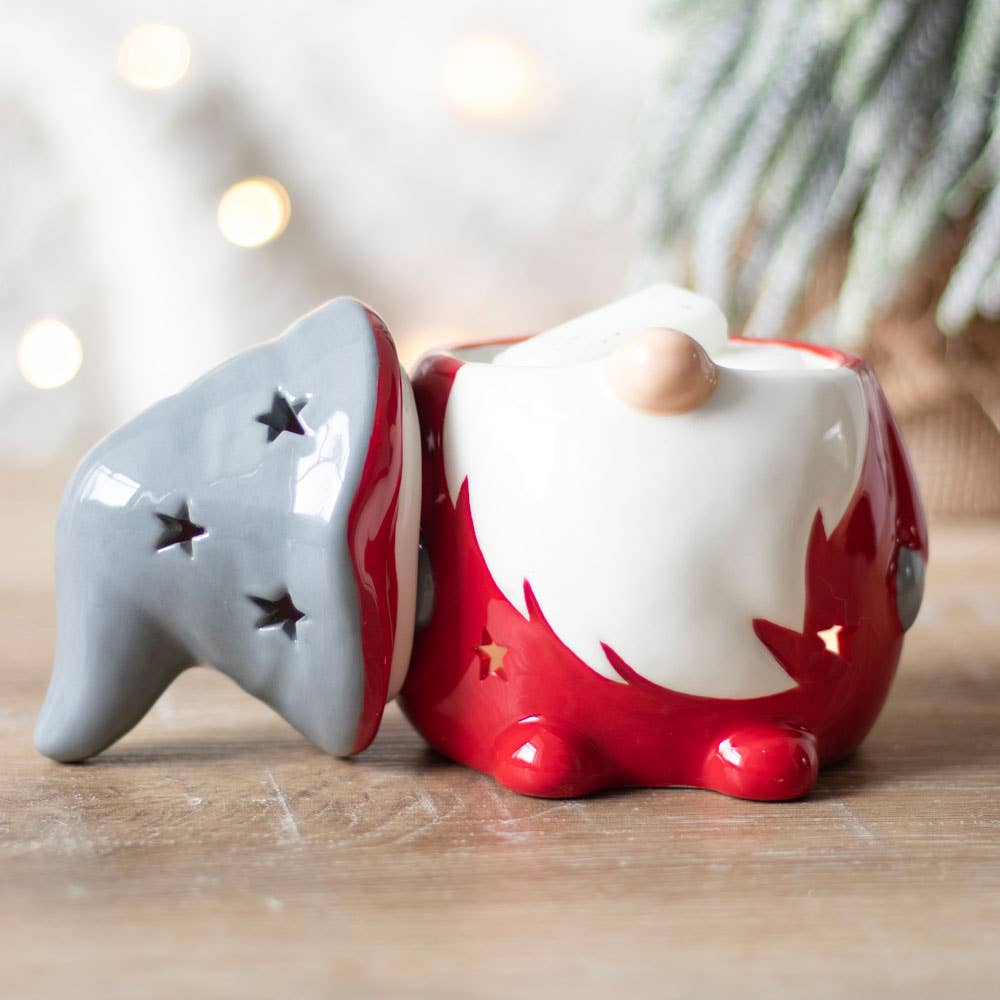 Brûleur à mazout Gonk de Noël rouge et gris