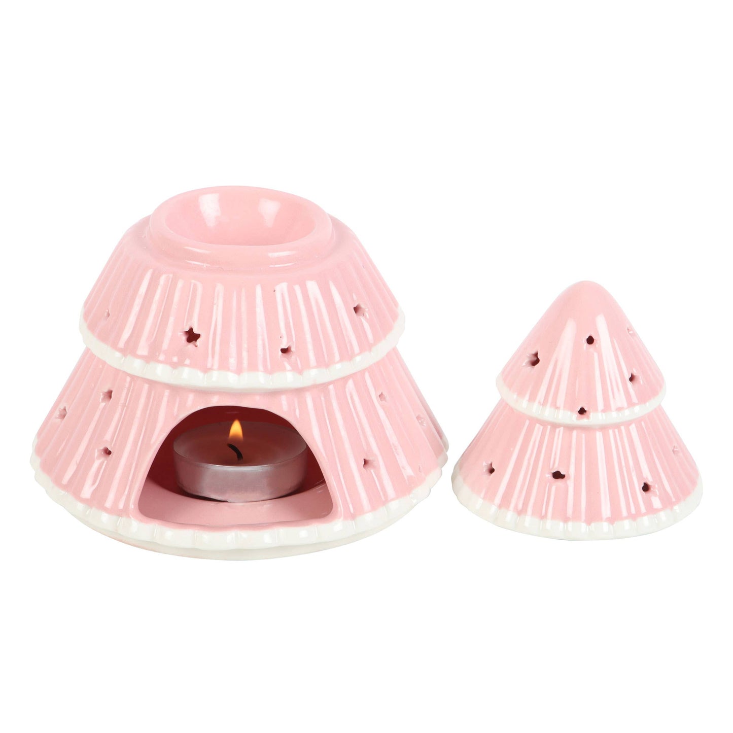 Brûleur à mazout pour sapin de Noël rose